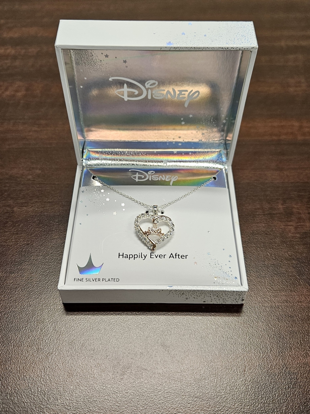 Disney Princess Silver and Cubic Zirconia Pendant Necklace